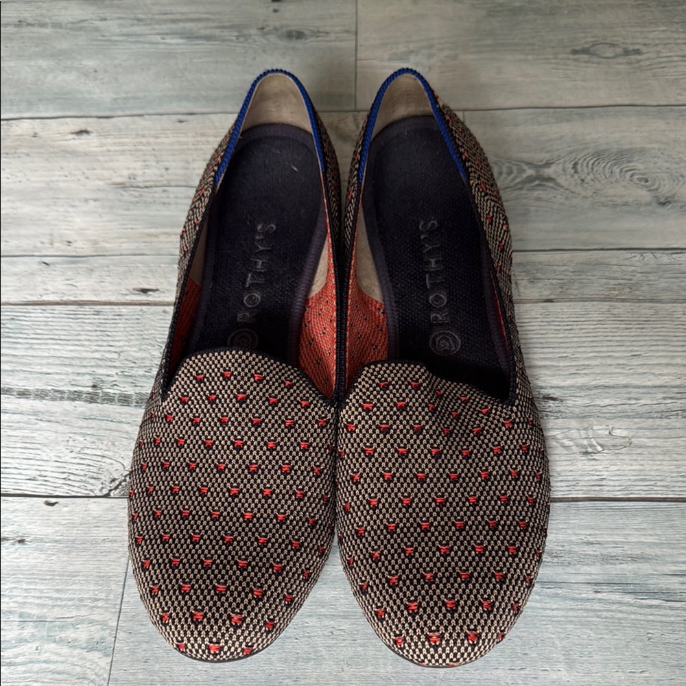 Rothy's Women's Blue and orange Patterned Flats